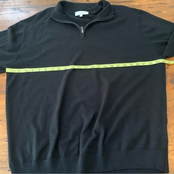 Turnberry Extra Fine Merino Wool 1/4 Zip Mens Pullover Sz L - Picture 7 of 9